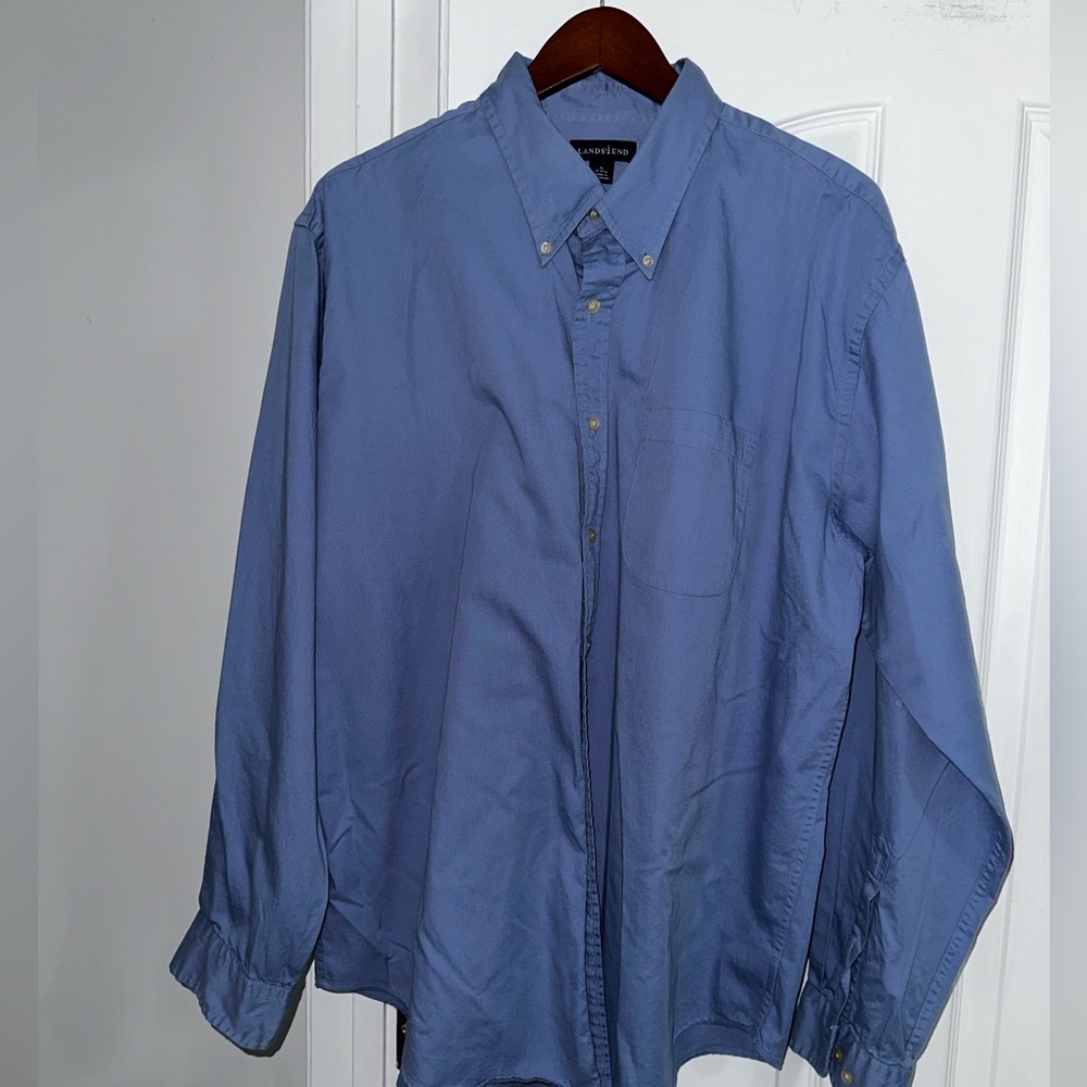 Lands End’ Men’s Button Down. Size X-Large - Picture 4 of 4